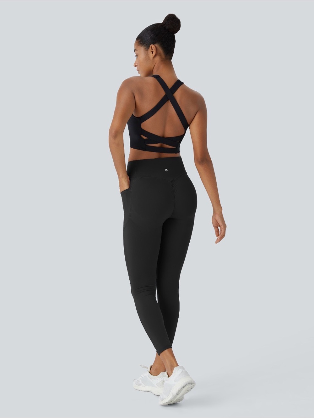Halara UltraSculpt Scrunch Butt Leggings Black Large